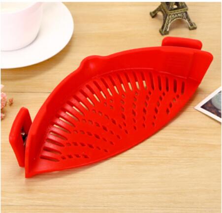 Silicone Clip-on Pot Strainer & Pasta Colander