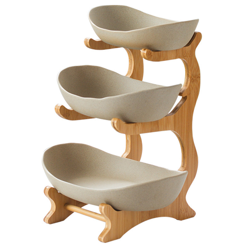 Nordic Ceramic 3-Tier Fruit Plate & Candy Serving Stand