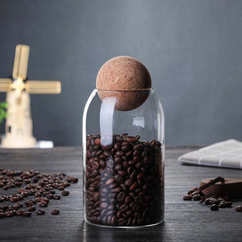 Minimalist Glass Storage Ball Jar Set