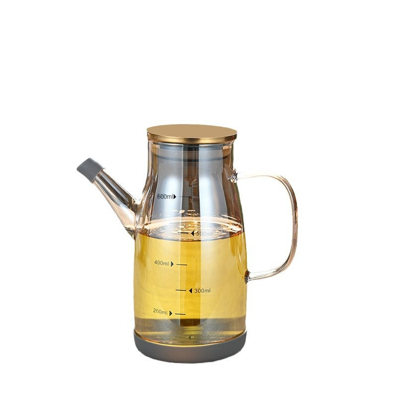 Amber Borosilicate Glass Oil Dispenser Bottle