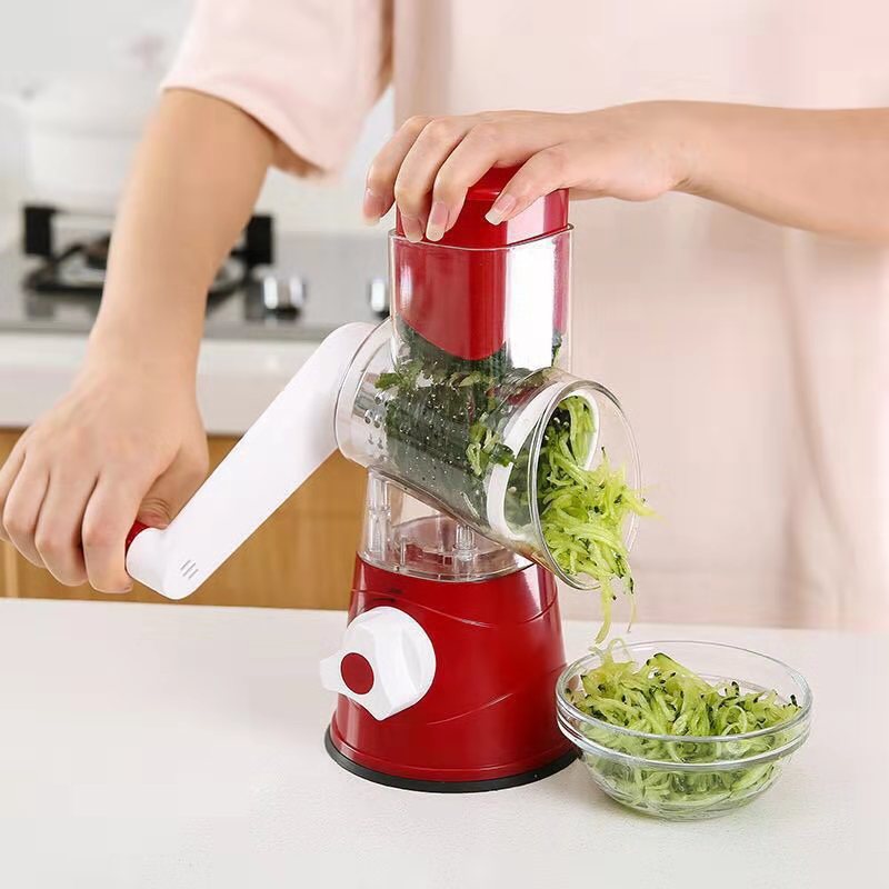 Vertical Rotary Drum Vegetable Slicer & Grater