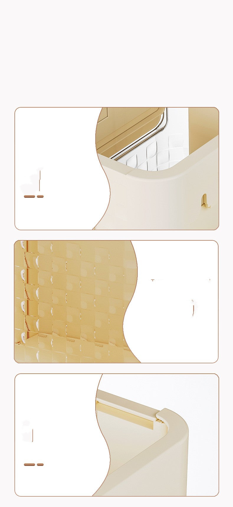 10L Wall-Hanging Folding Trash Can