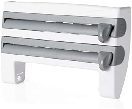 4-in-1 Wall Mounted Kitchen Roll Holder & Dispenser