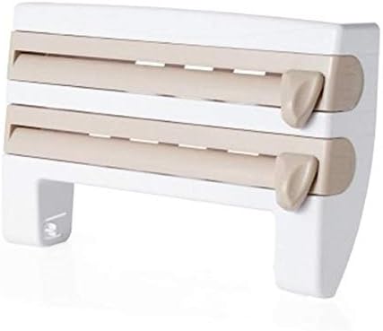 4-in-1 Wall Mounted Kitchen Roll Holder & Dispenser