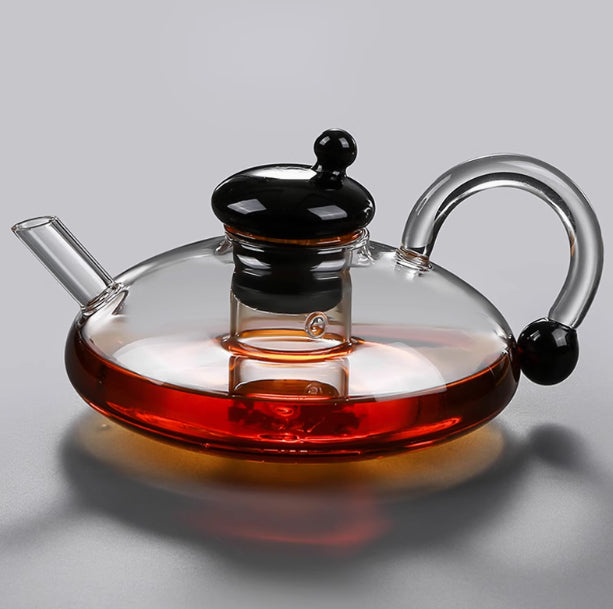 Nordic Glass Mouse Teapot with Tea Separation