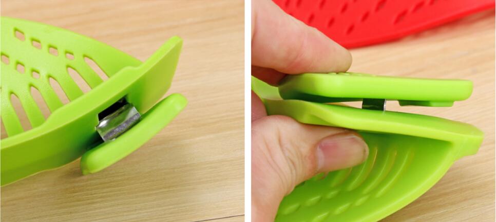Silicone Clip-on Pot Strainer & Pasta Colander