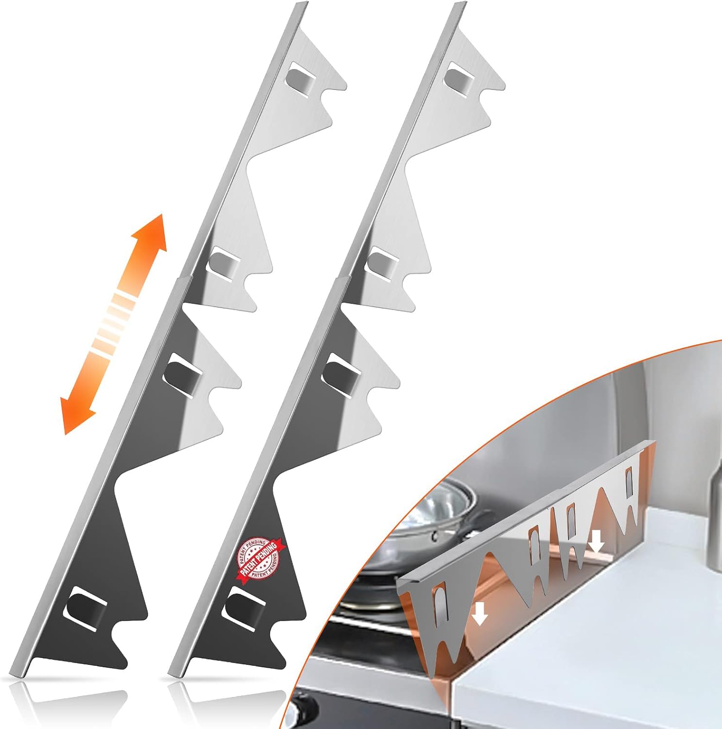 Stainless Steel Retractable Stove Gap Covers