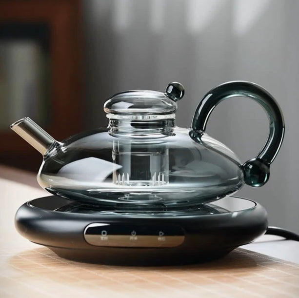 Nordic Glass Mouse Teapot with Tea Separation