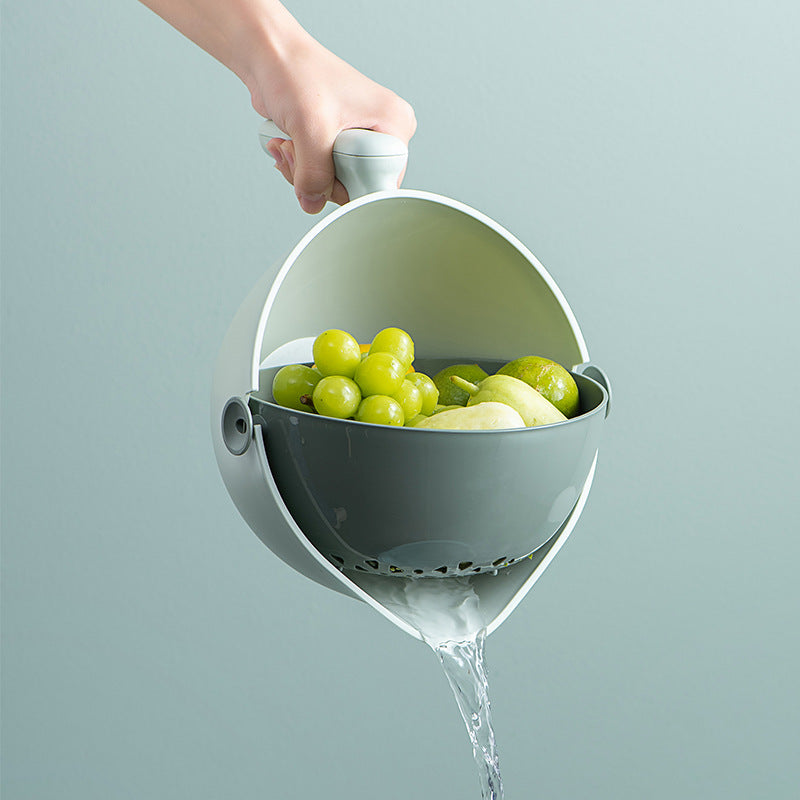 Double Layer Rotating Drain Basket