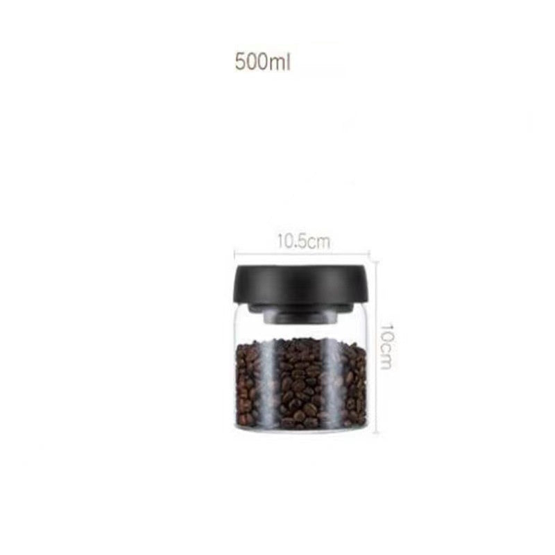 Vacuum Sealed Glass Coffee Bean Canister