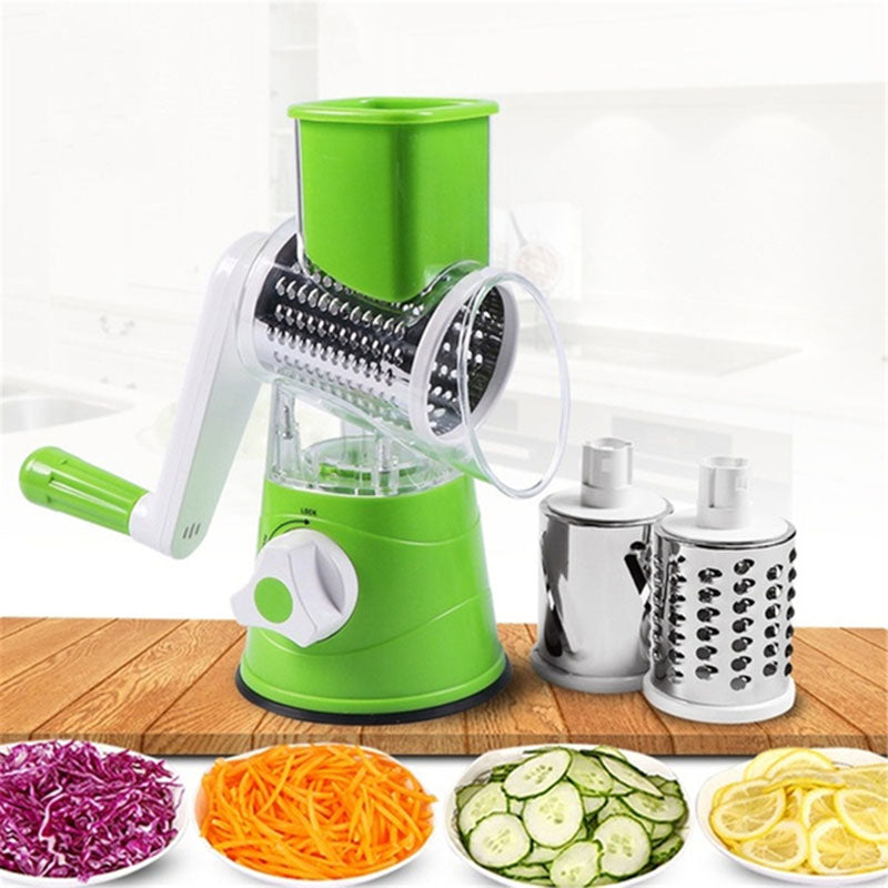 Vertical Rotary Drum Vegetable Slicer & Grater