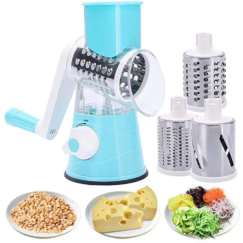 Vertical Rotary Drum Vegetable Slicer & Grater